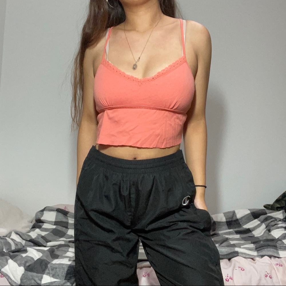 salmon pink cami